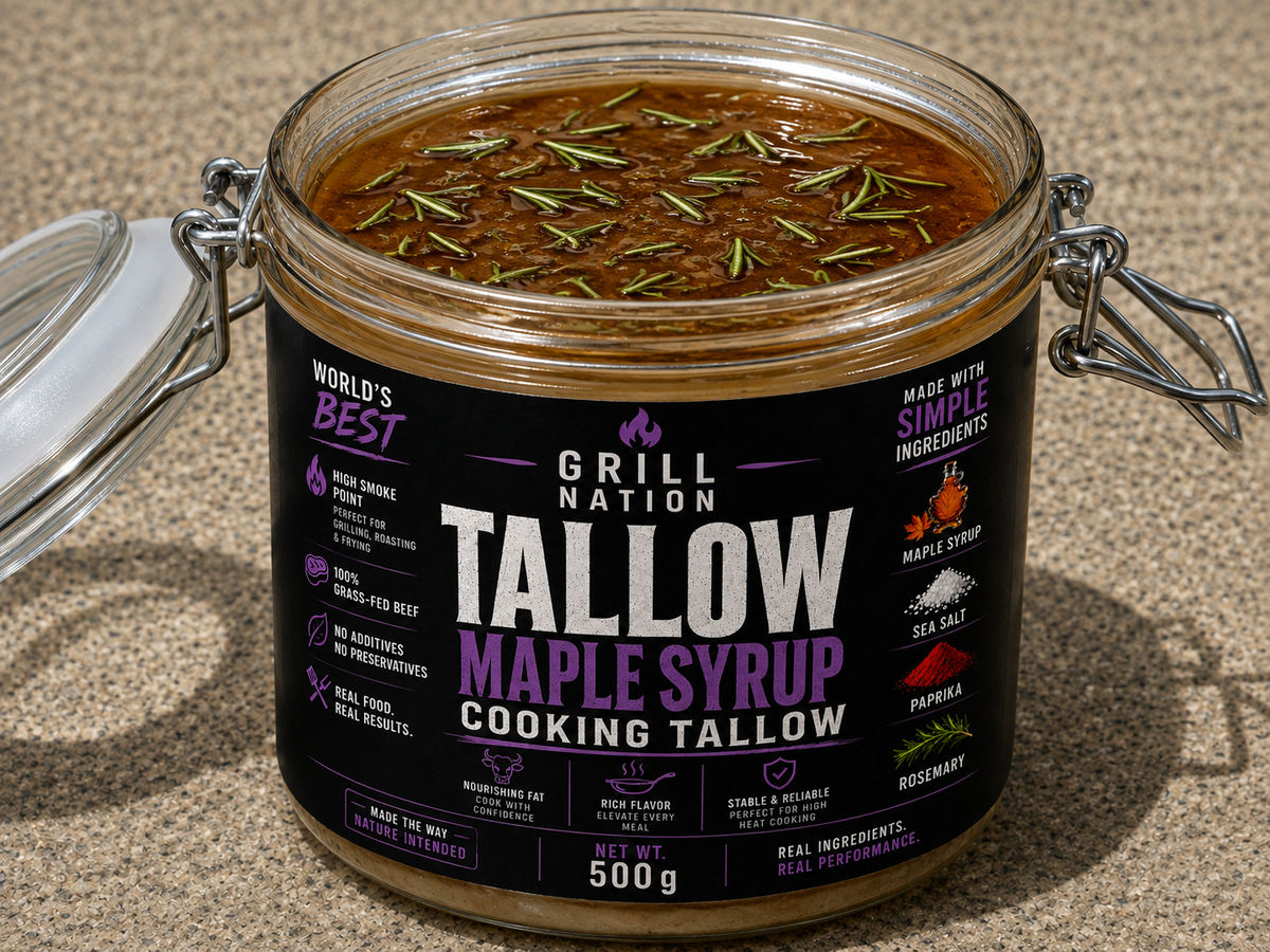 Maple Syrup, Sea Salt, Paprika & Rosemary Tallow