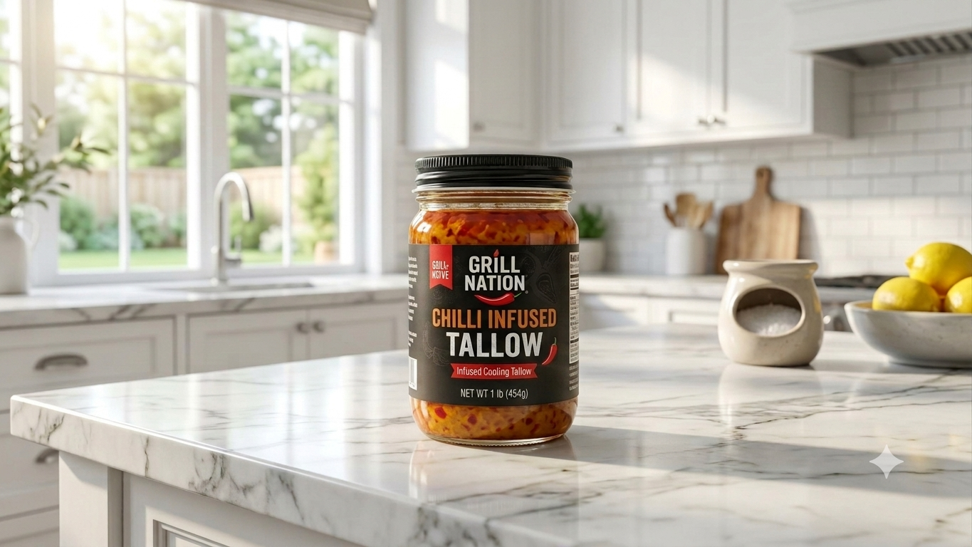 Chili Flakes, Paprika, Garlic Tallow