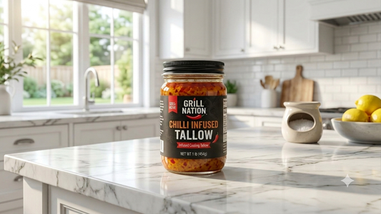 Chili Flakes, Paprika, Garlic Tallow